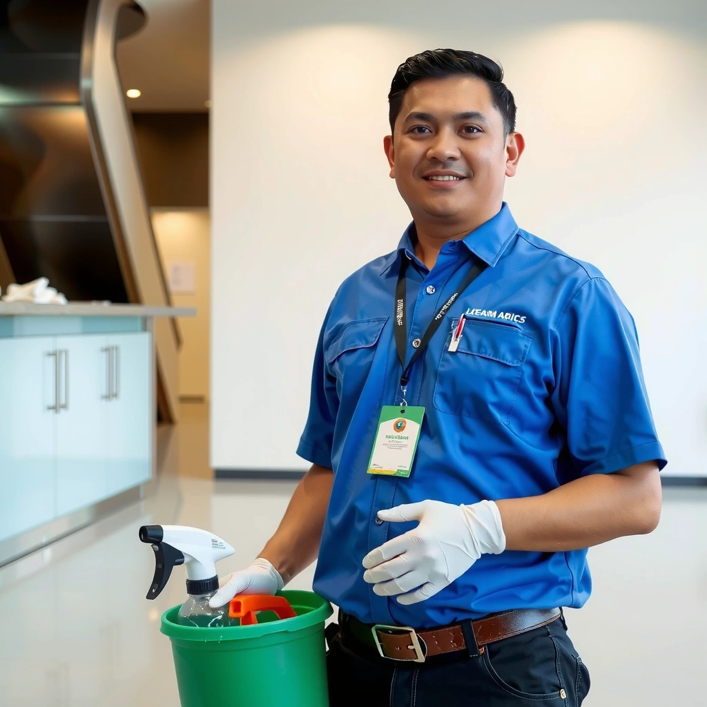Senior cleaning technician with professional certifications Philippines