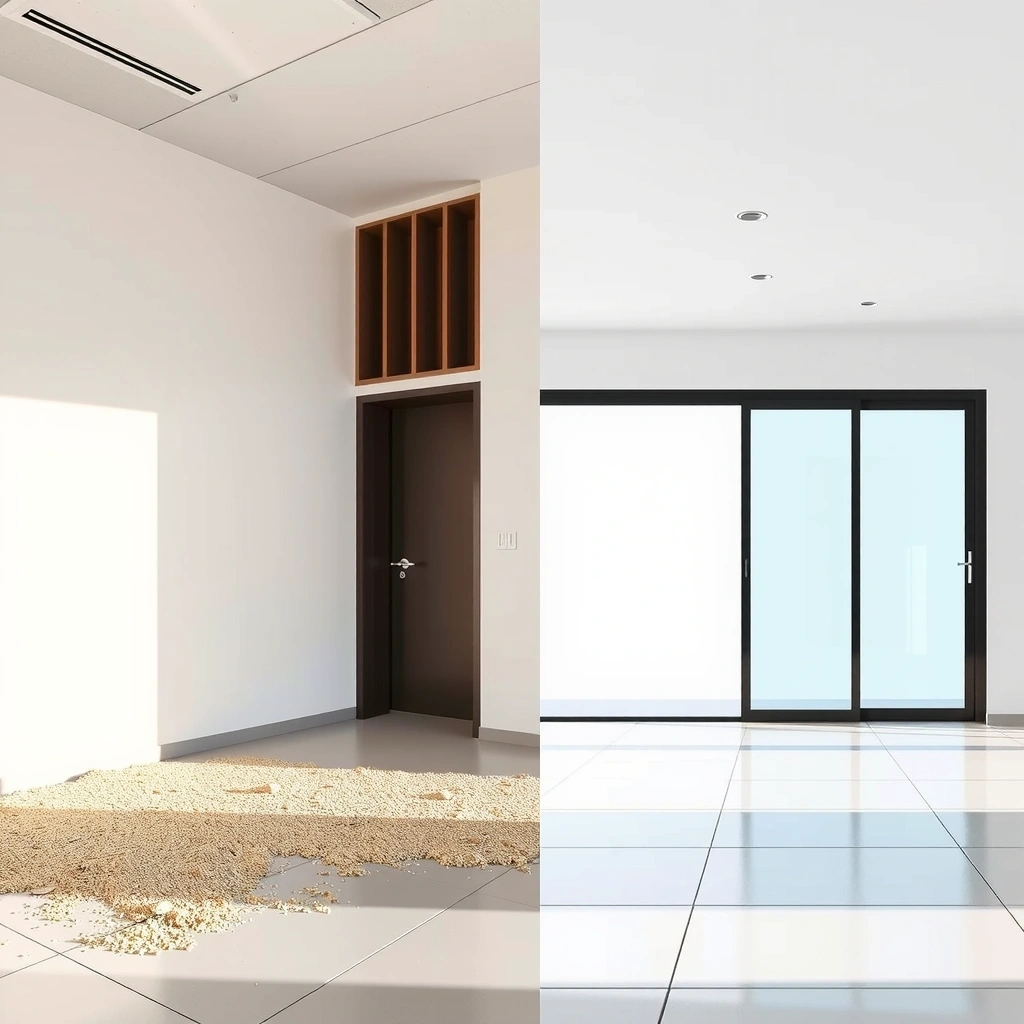 Post-construction cleanup results